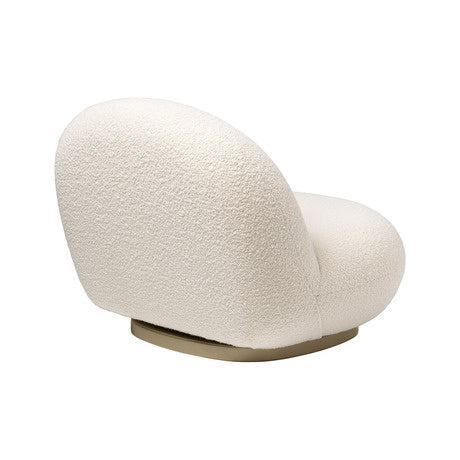 Pacha Lounge Chair - Fully Upholstered, Pearl Gold