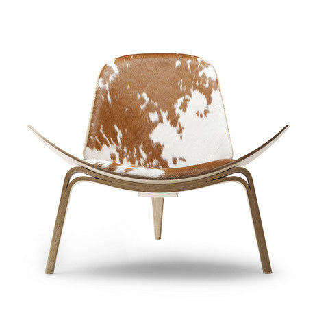 CH07 / SHELL CHAIR Leather (Oak)