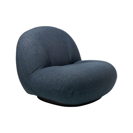 Pacha Lounge Chair - Fully Upholstered, Semi-Matte Black