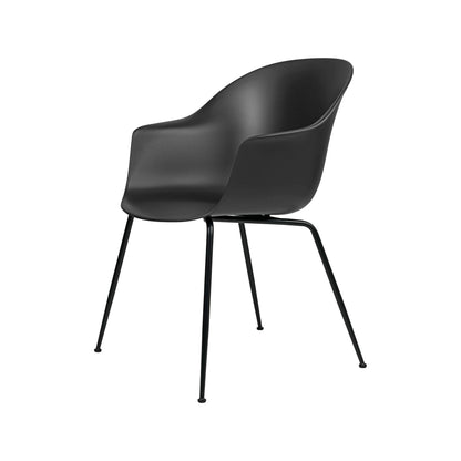 Bat Dining Chair, Conic base, Black Matte Base, Plastic Glides
