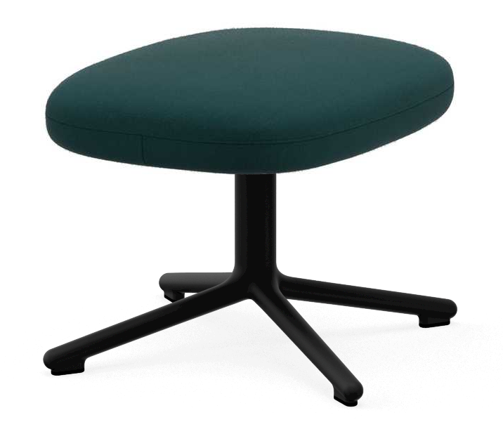 Era Footstool Black Alu