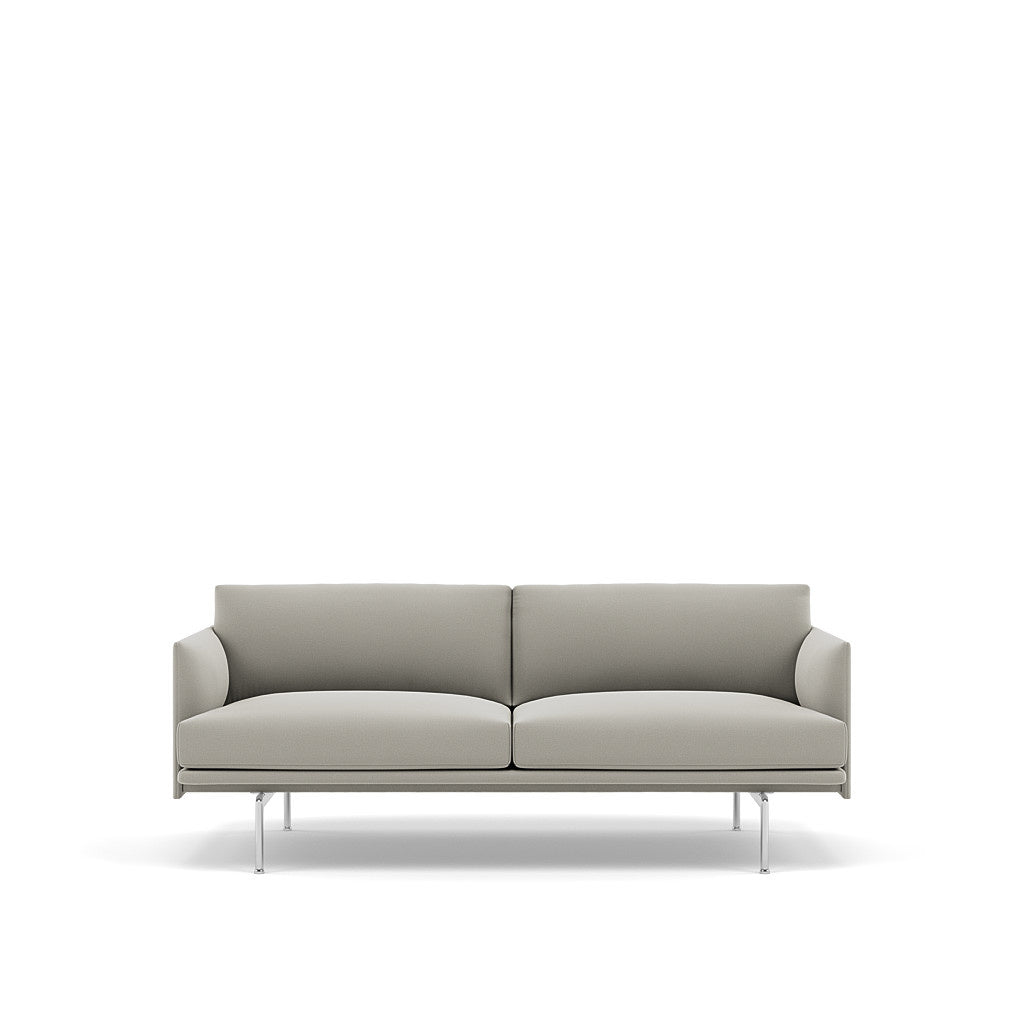 OUTLINE SOFA / 2-SEATER - ALUMINUM BASE