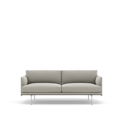 OUTLINE SOFA / 2-SEATER - ALUMINUM BASE