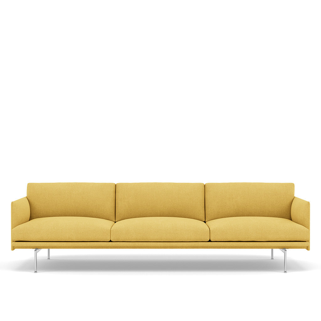 OUTLINE SOFA / 3 1/2-SEATER - ALUMINUM BASE