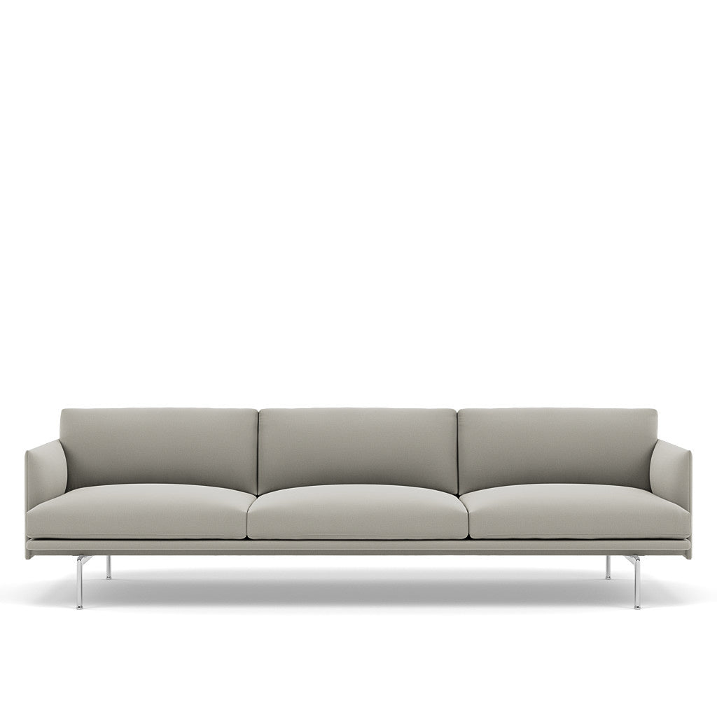 OUTLINE SOFA / 3 1/2-SEATER - ALUMINUM BASE