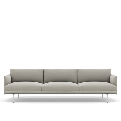 OUTLINE SOFA / 3 1/2-SEATER - ALUMINUM BASE