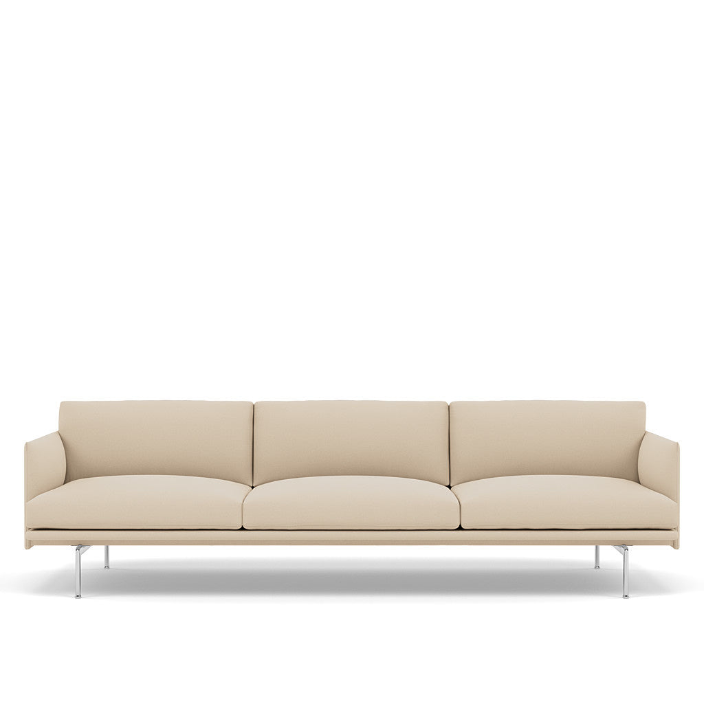 OUTLINE SOFA / 3 1/2-SEATER - ALUMINUM BASE
