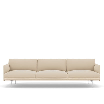 OUTLINE SOFA / 3 1/2-SEATER - ALUMINUM BASE