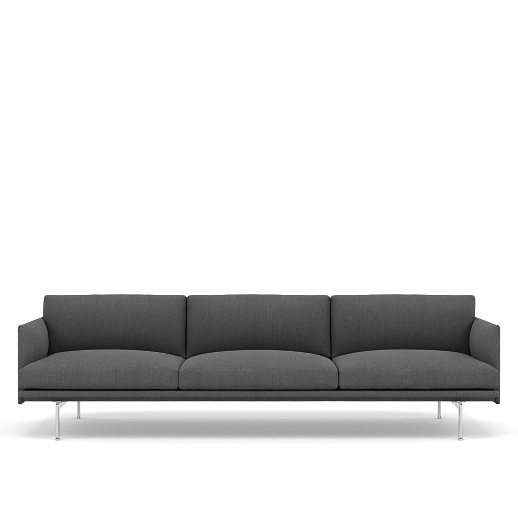 OUTLINE SOFA / 3 1/2-SEATER - ALUMINUM BASE