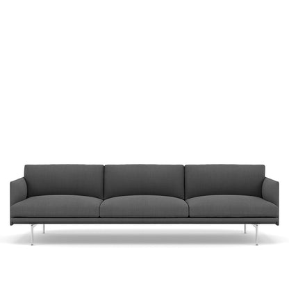 OUTLINE SOFA / 3 1/2-SEATER - ALUMINUM BASE