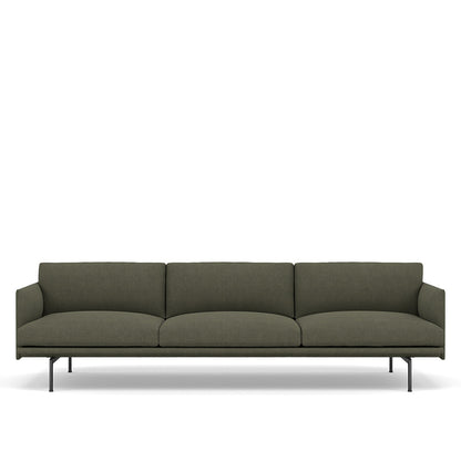 OUTLINE SOFA / 3 1/2-SEATER - BLACK BASE