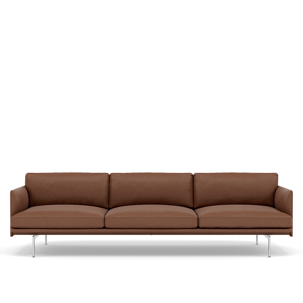 OUTLINE SOFA / 3 1/2-SEATER - ALUMINUM BASE