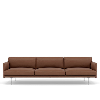 OUTLINE SOFA / 3 1/2-SEATER - ALUMINUM BASE