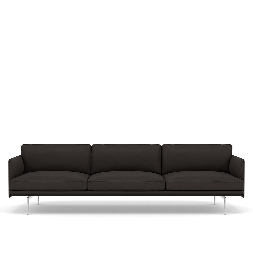 OUTLINE SOFA / 3 1/2-SEATER - ALUMINUM BASE