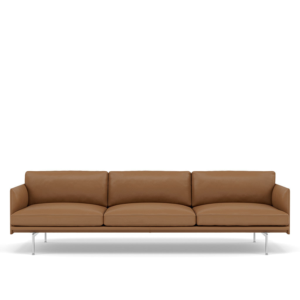 OUTLINE SOFA / 3 1/2-SEATER - ALUMINUM BASE