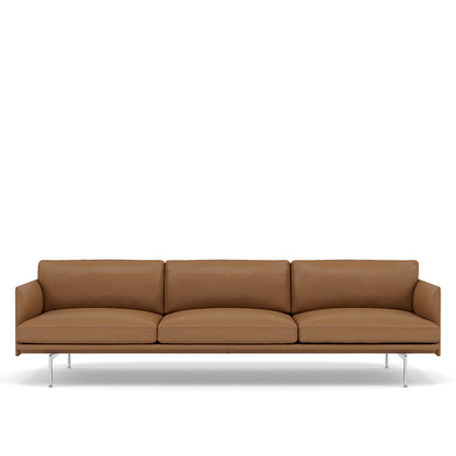 OUTLINE SOFA / 3 1/2-SEATER - ALUMINUM BASE