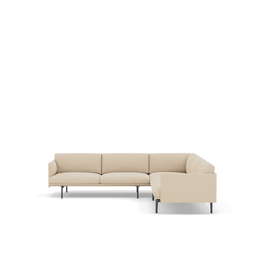 Outline Sofa / Corner - Black Base