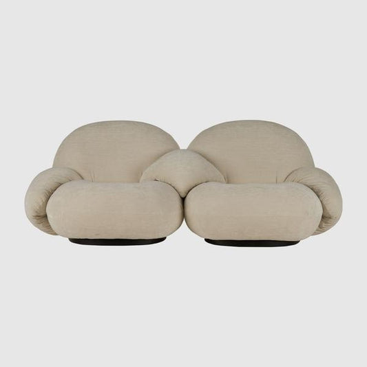 Pacha Sofa - Fully Upholstered, 2-seater with armrests incl. middle armrest