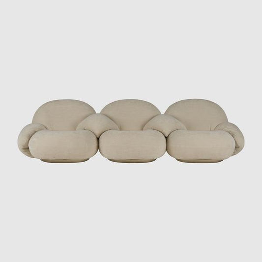 Pacha Sofa - Fully Upholstered, 3-seater with armrests incl. middle armrest