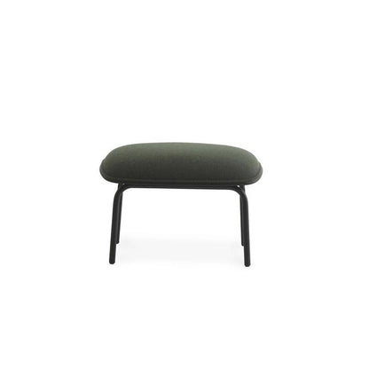 Pad Footstool Black Steel
