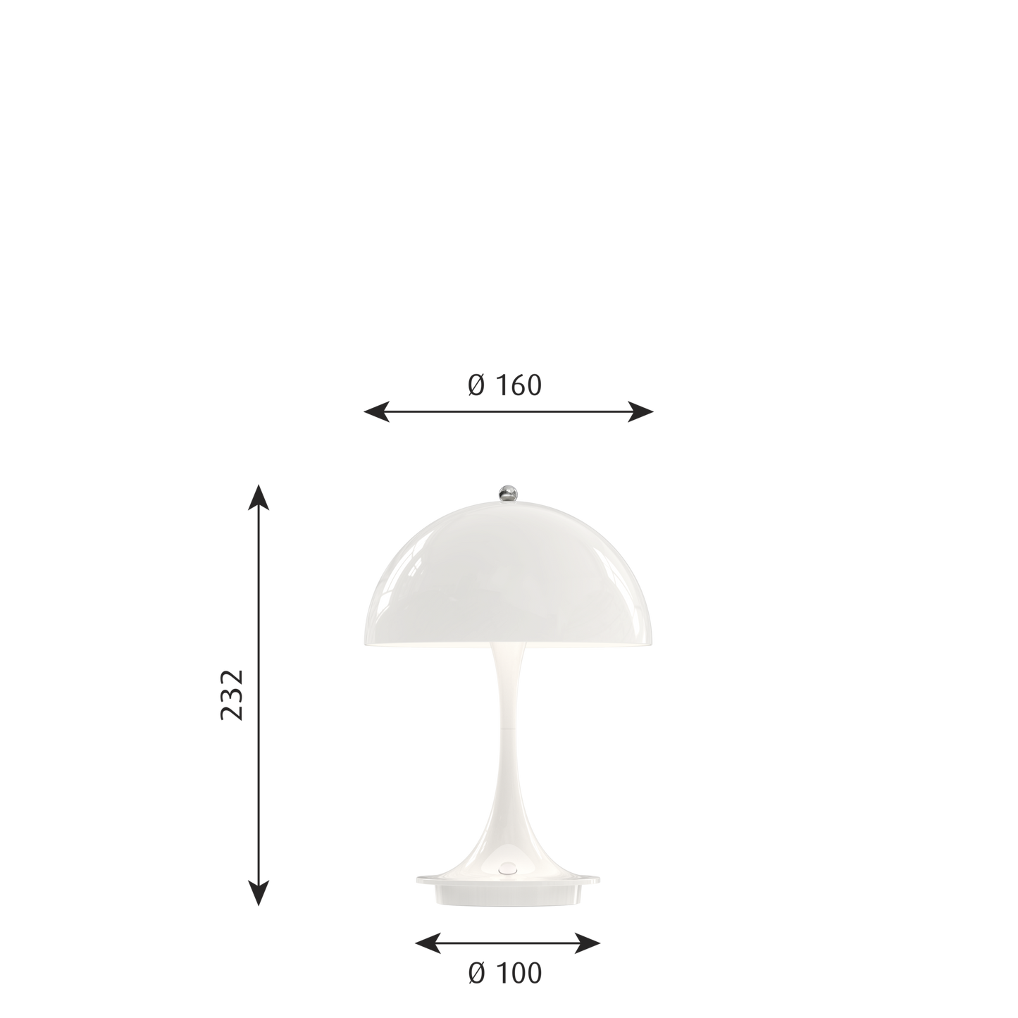 Panthella 160 Portable Lamp
