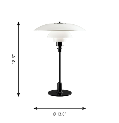 PH 3.5-2.5 Glass Table Lamp