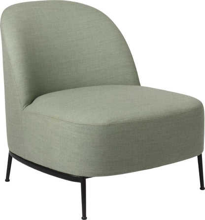 Sejour Lounge Chair - Fully Upholstered, Black Semi Matte Base