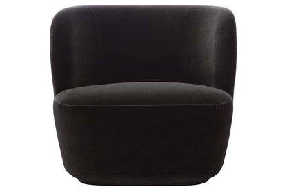 Stay Lounge Chair - Fully Upholstered, Small, Black base