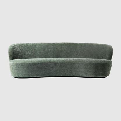Stay Sofa - Fully Upholstered, Oval, 240x94, Black base