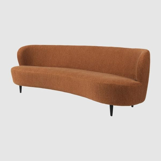 Stay Sofa - Fully Upholstered, Oval, 240x94, Wooden legs