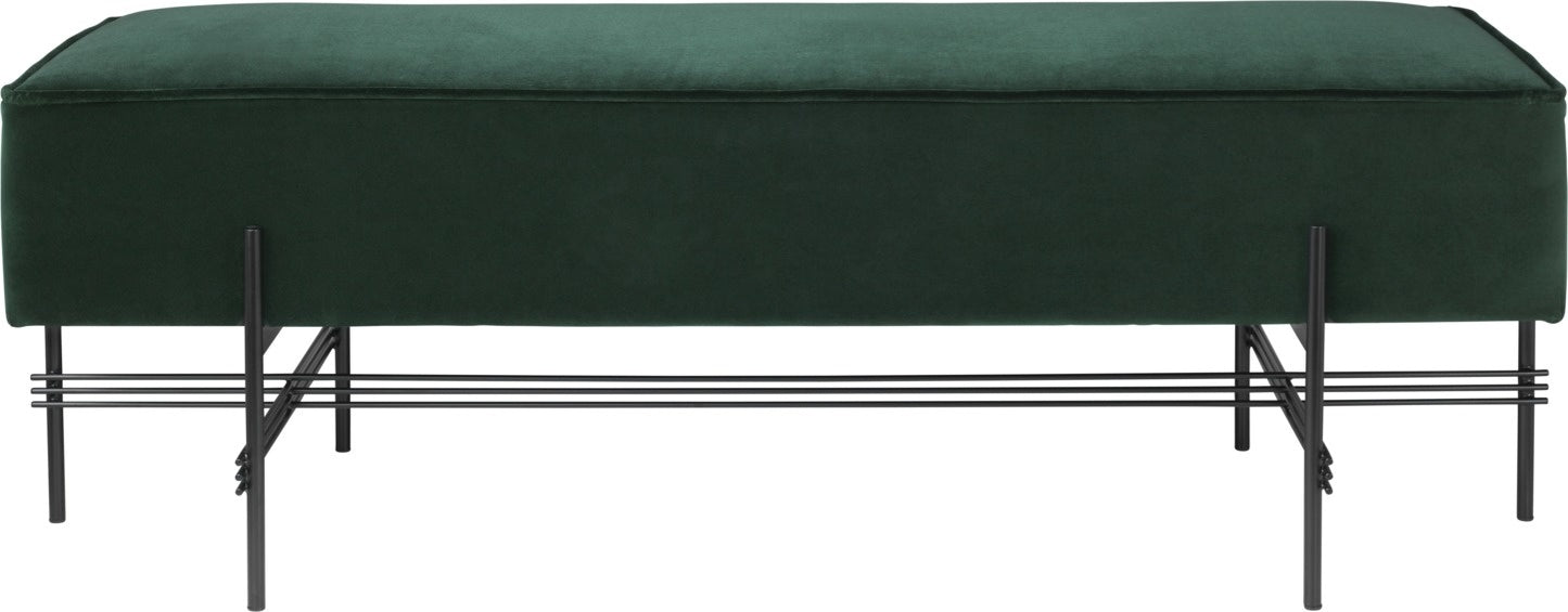 TS Pouffe - Fully Upholstered, Round, Dia. 105, Black base