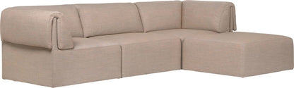 Wonder Sofa - Fully Upholstered, 3-seater with Chaise Lounge, 280x185