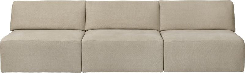 Wonder Sofa - Fully Upholstered, 3-seater without armrests, 270x95