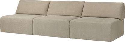 Wonder Sofa - Fully Upholstered, 3-seater without armrests, 270x95