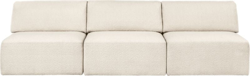 Wonder Sofa - Fully Upholstered, 3-seater without armrests, 270x95